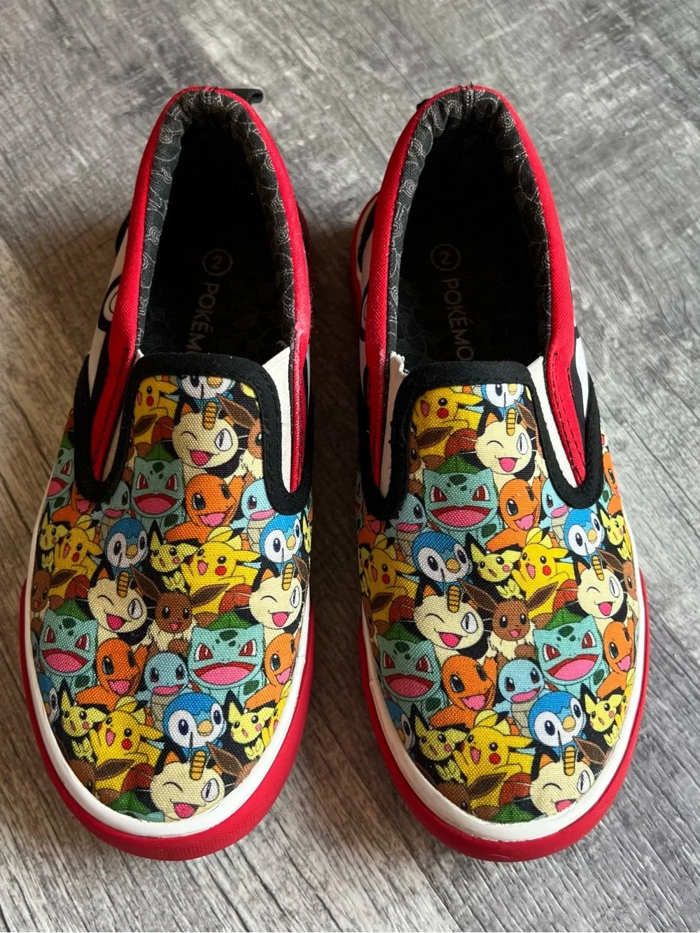 Ground Up Big Kids Pokemon Slip On Shoes 2 Boys Girls Unisex